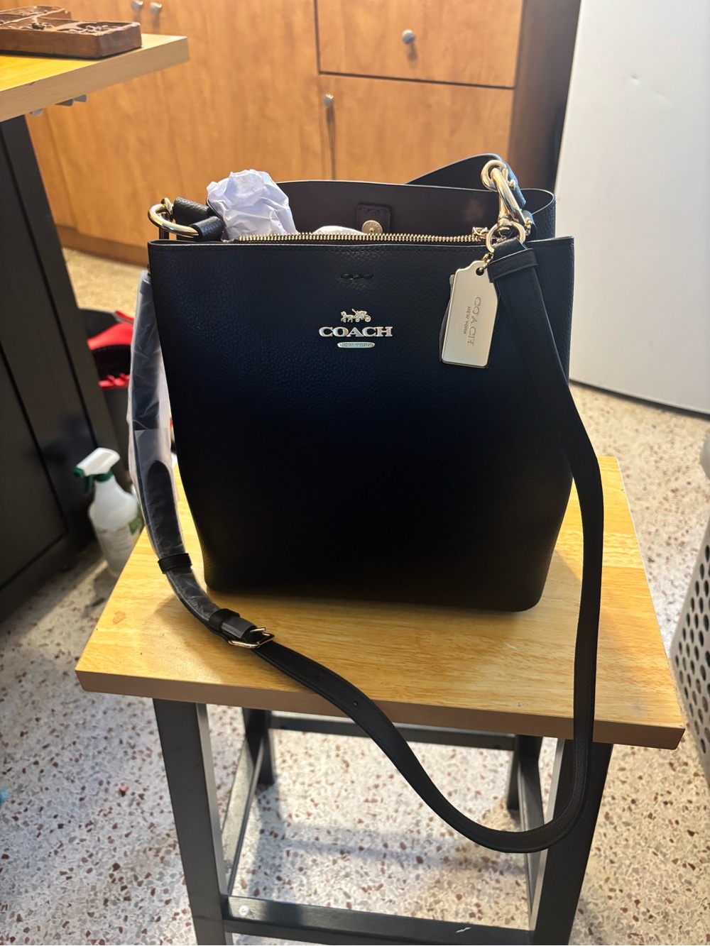 NWOT COACH Town Bucket Bag